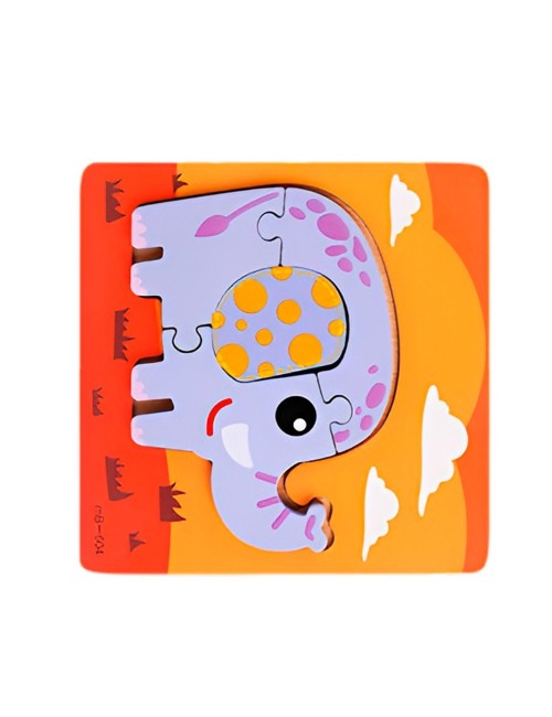 Rompecabeza Didactico Figura Animal Colores Aprendizaje