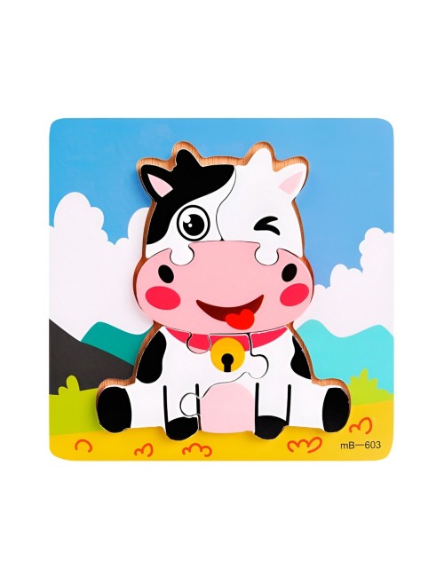 Rompecabeza Didactico Figura Animal Colores Aprendizaje