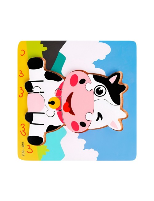 Rompecabeza Didactico Figura Animal Colores Aprendizaje