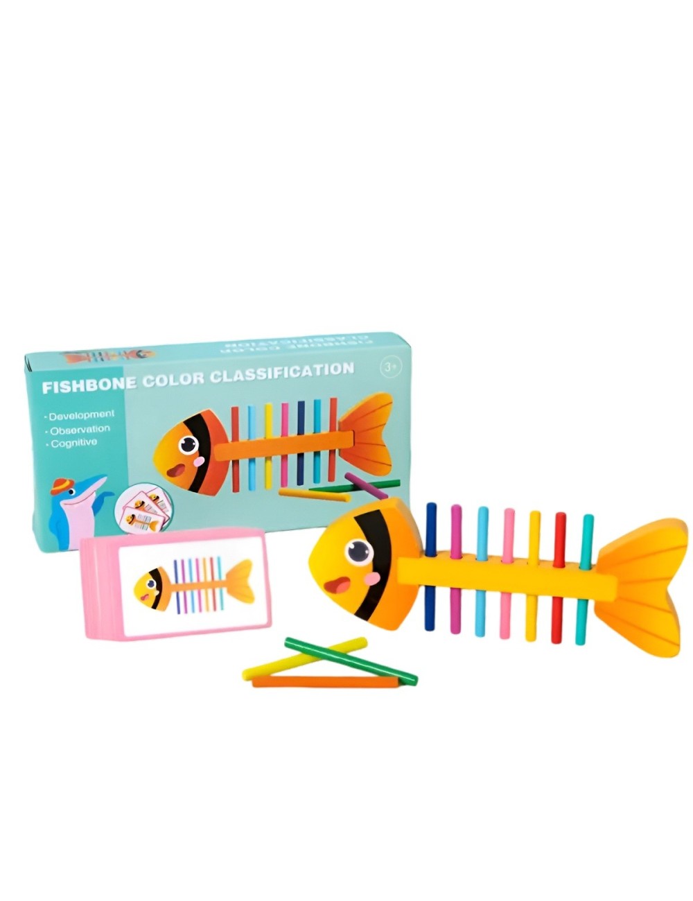 Juego De Mesa Pez Clasificacion De Colores Didactico Niños