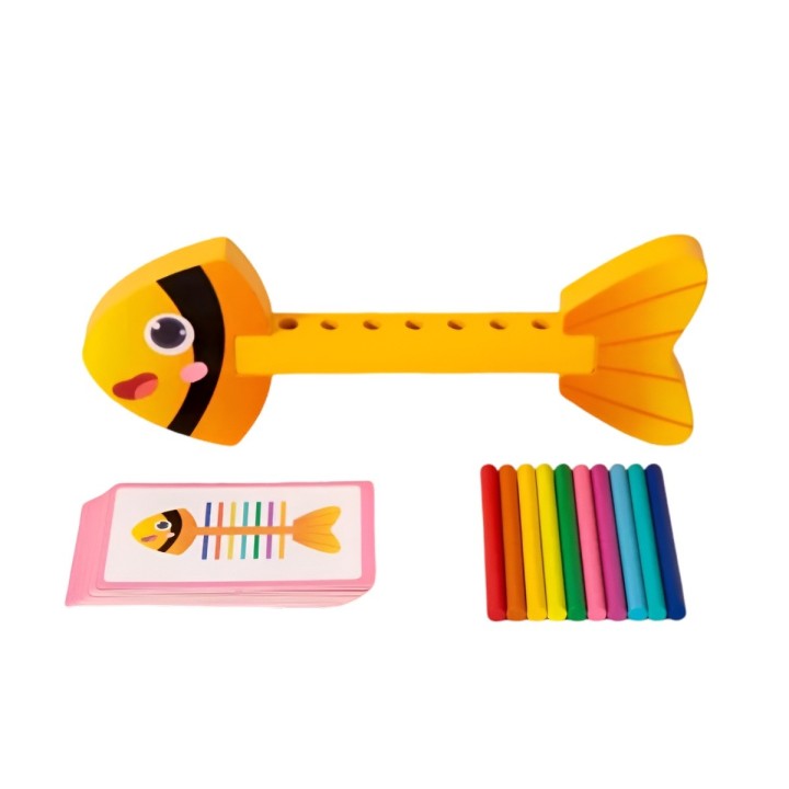 Juego De Mesa Pez Clasificacion De Colores Didactico Niños