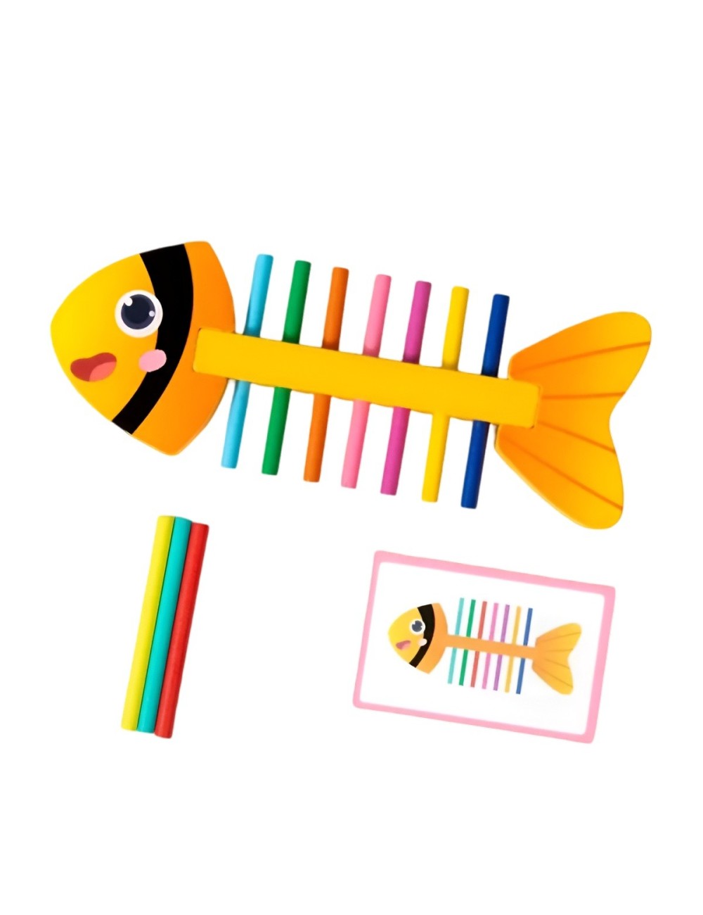 Juego De Mesa Pez Clasificacion De Colores Didactico Niños