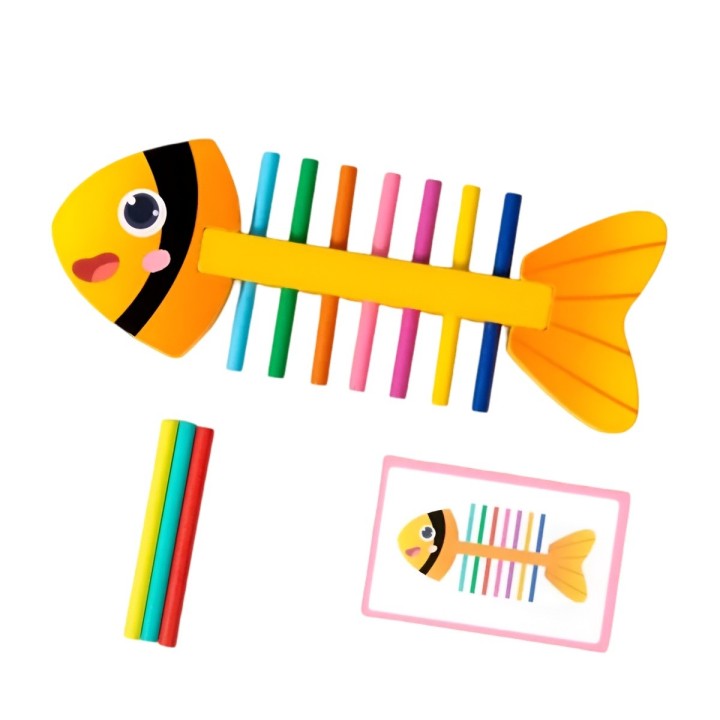 Juego De Mesa Pez Clasificacion De Colores Didactico Niños