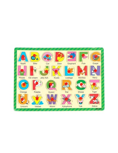 Juego De Mesa Encastre Abecedario Didactico Ingles