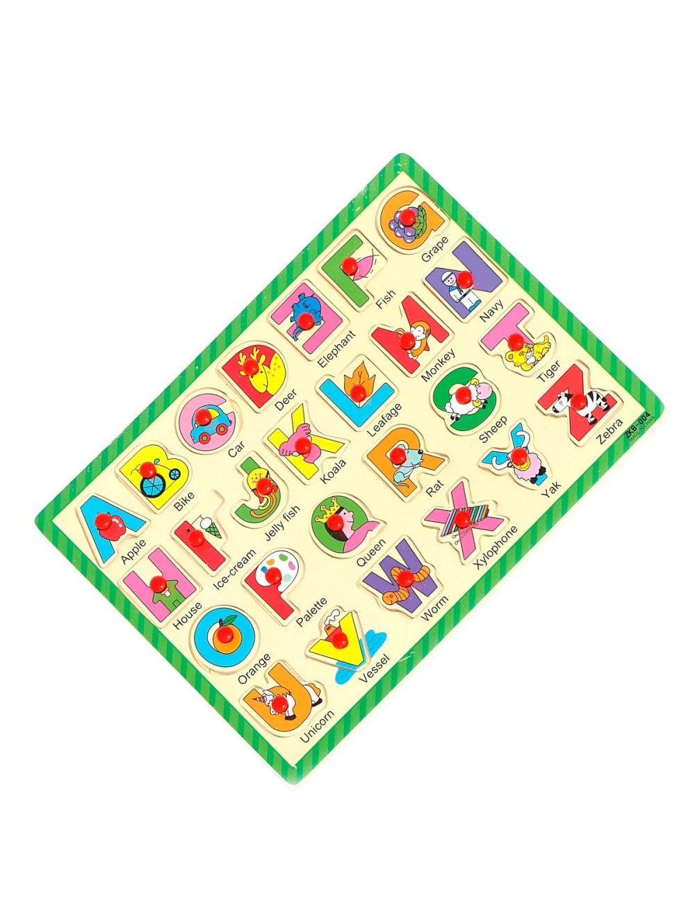 Juego De Mesa Encastre Abecedario Didactico Ingles