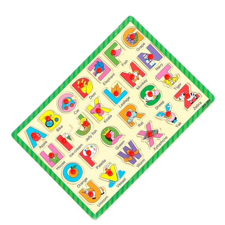 Juego De Mesa Encastre Abecedario Didactico Ingles