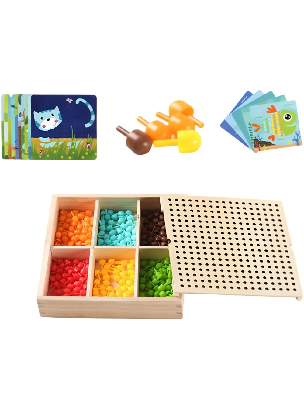 Juego De Mesa Patrones Color Figura Interactivo Aprendizaje