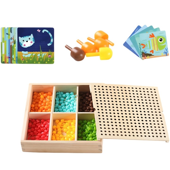Juego De Mesa Patrones Color Figura Interactivo Aprendizaje