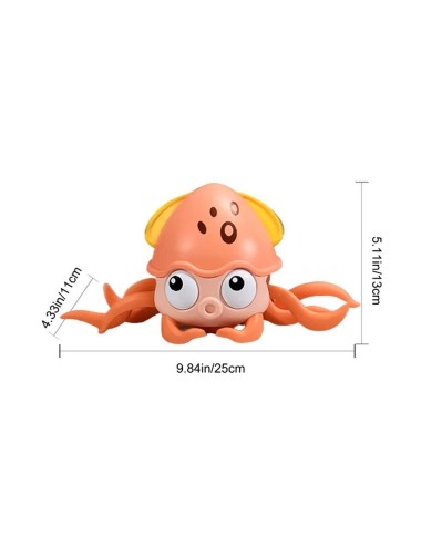 Juguete De Pulpo Recargable Interactivo Niño Sonido Camina