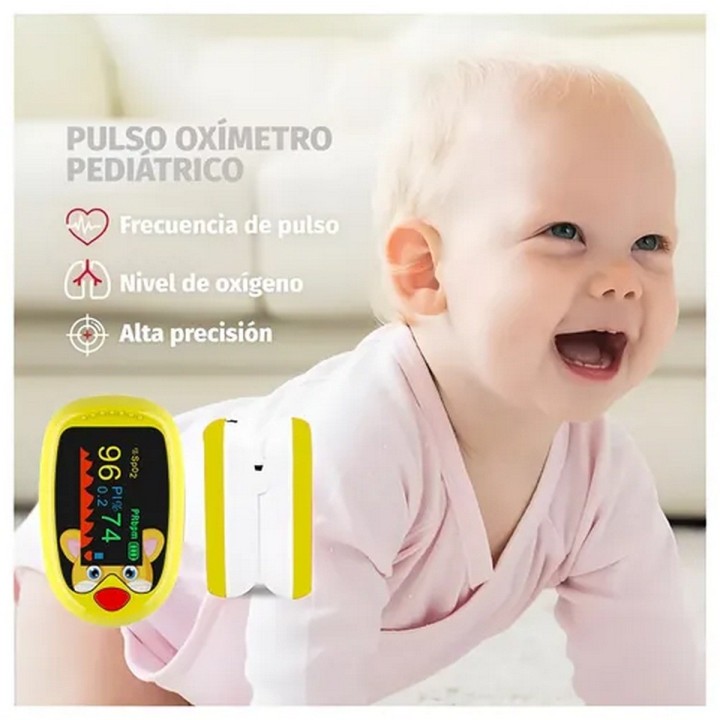 Oxímetro De Pulso Ritmo Cardiaco Para Bebes Niños Recargable