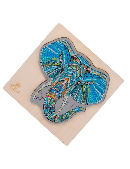 Rompecabeza Didactico Figura Abstracta Didactico Multicolor