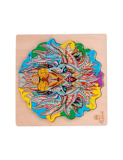 Rompecabeza Didactico Figura Abstracta Didactico Multicolor