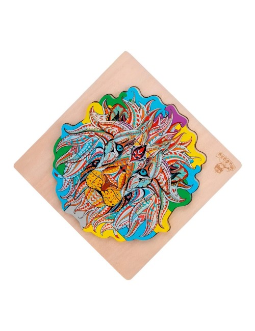 Rompecabeza Didactico Figura Abstracta Didactico Multicolor