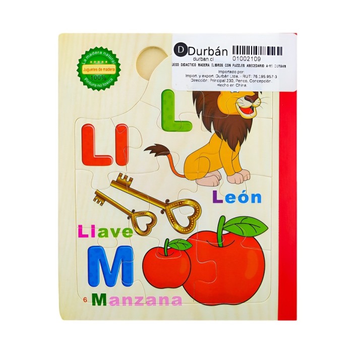 Libro Rompecabezas Tematico Madera Juguete Aprendizaje Niños