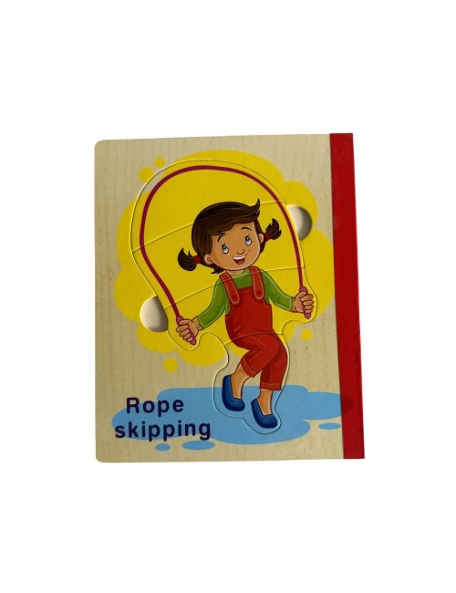 Libro Rompecabezas Tematico Madera Juguete Aprendizaje Niños