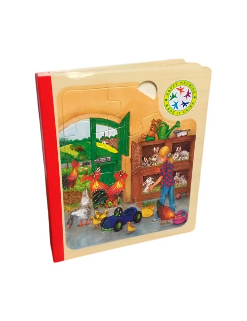 Libro Rompecabezas Tematico Madera Juguete Aprendizaje Niños