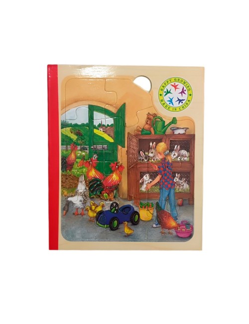 Libro Rompecabezas Tematico Madera Juguete Aprendizaje Niños