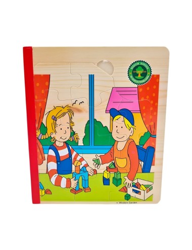 Libro Rompecabezas Tematico Madera Juguete Aprendizaje Niños