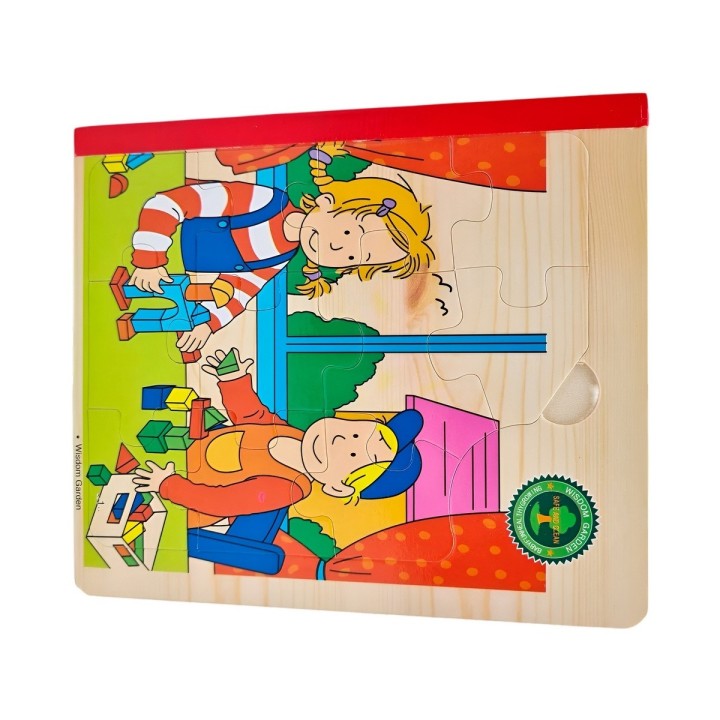 Libro Rompecabezas Tematico Madera Juguete Aprendizaje Niños