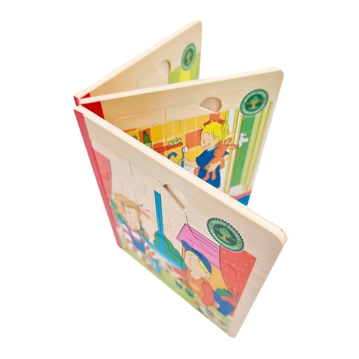 Libro Rompecabezas Tematico Madera Juguete Aprendizaje Niños