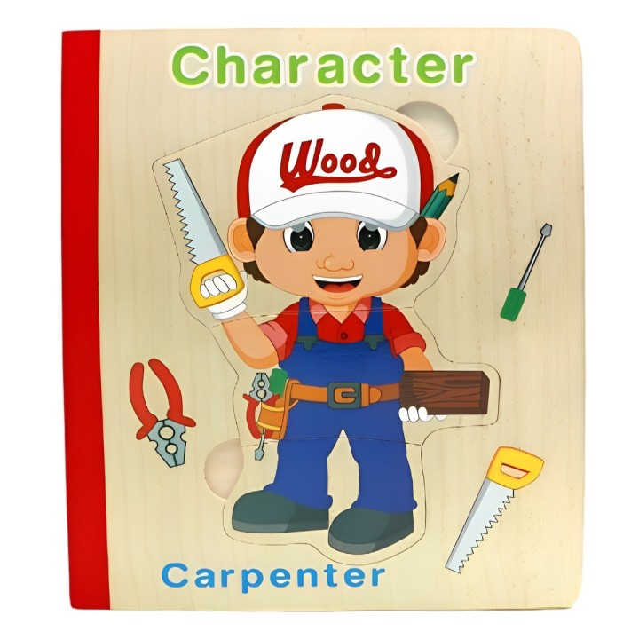 Libro Rompecabezas Tematico Madera Juguete Aprendizaje Niños