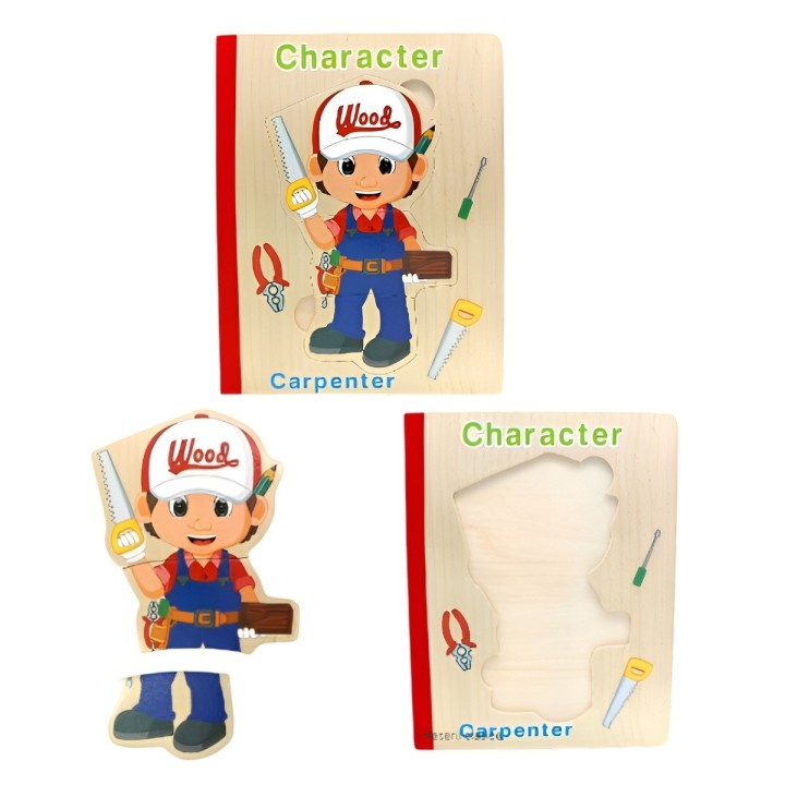 Libro Rompecabezas Tematico Madera Juguete Aprendizaje Niños