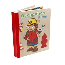 Libro Rompecabezas Tematico Madera Juguete Aprendizaje Niños