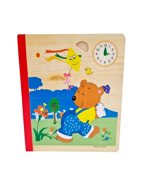 Libro Rompecabezas Tematico Madera Juguete Aprendizaje Niños