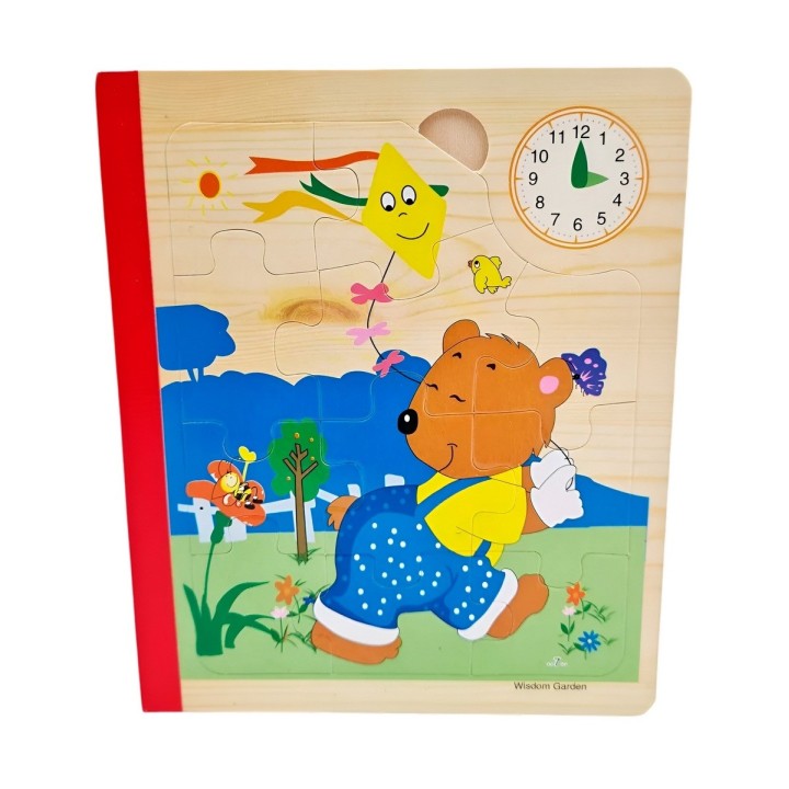 Libro Rompecabezas Tematico Madera Juguete Aprendizaje Niños