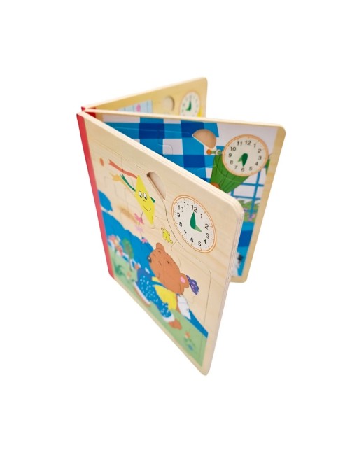 Libro Rompecabezas Tematico Madera Juguete Aprendizaje Niños