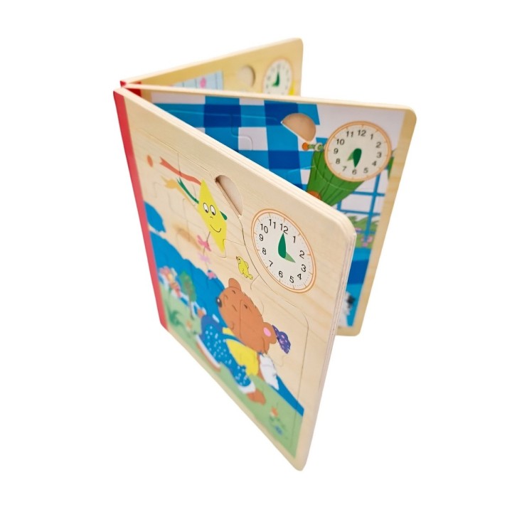 Libro Rompecabezas Tematico Madera Juguete Aprendizaje Niños