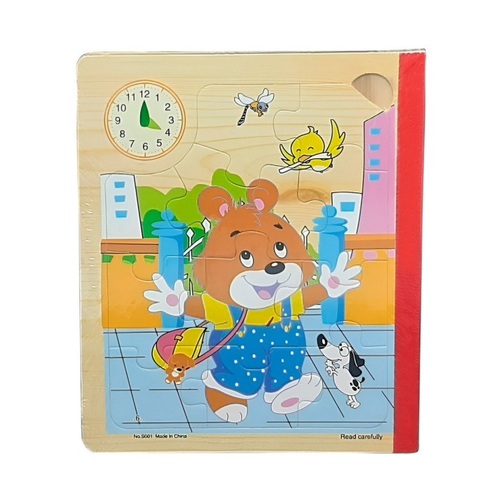 Libro Rompecabezas Tematico Madera Juguete Aprendizaje Niños