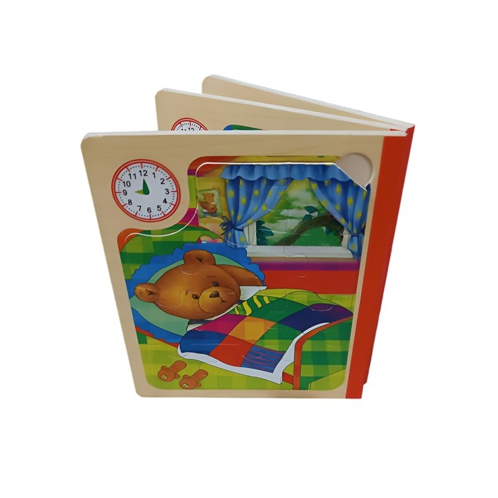 Libro Rompecabezas Tematico Madera Juguete Aprendizaje Niños