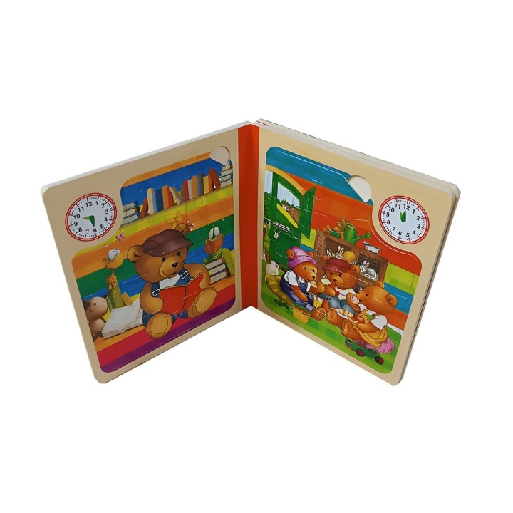 Libro Rompecabezas Tematico Madera Juguete Aprendizaje Niños