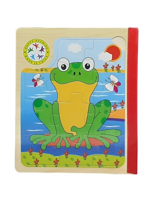 Libro Rompecabezas Tematico Madera Juguete Aprendizaje Niños