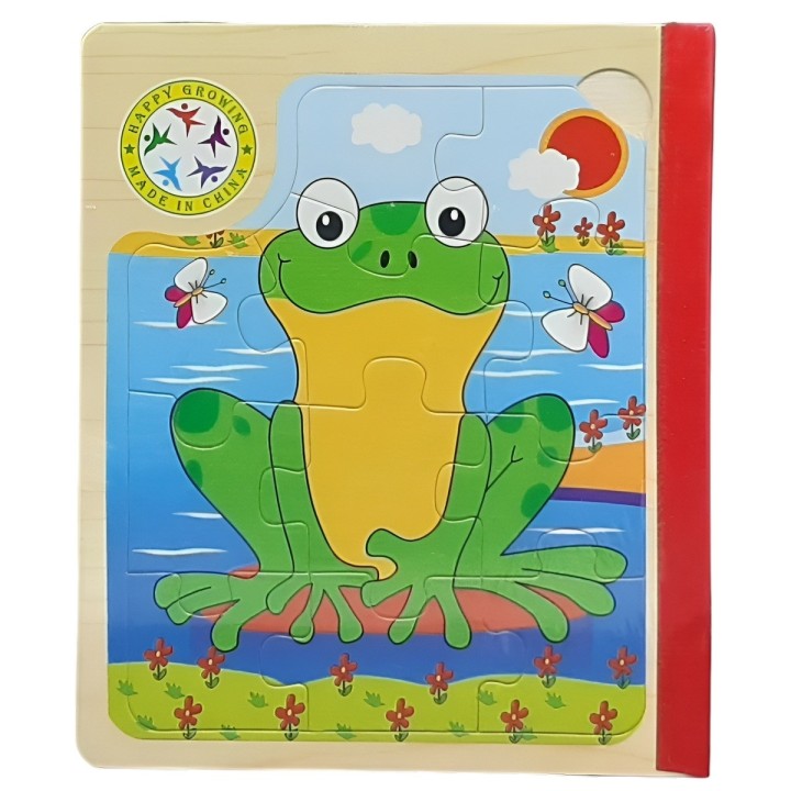 Libro Rompecabezas Tematico Madera Juguete Aprendizaje Niños