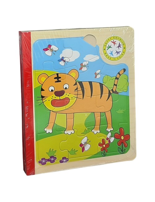 Libro Rompecabezas Tematico Madera Juguete Aprendizaje Niños