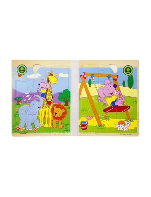 Libro Rompecabezas Tematico Madera Juguete Aprendizaje Niños