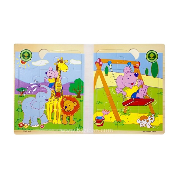 Libro Rompecabezas Tematico Madera Juguete Aprendizaje Niños