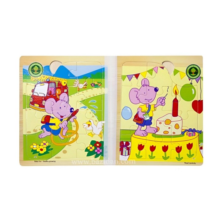 Libro Rompecabezas Tematico Madera Juguete Aprendizaje Niños