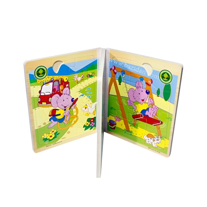 Libro Rompecabezas Tematico Madera Juguete Aprendizaje Niños