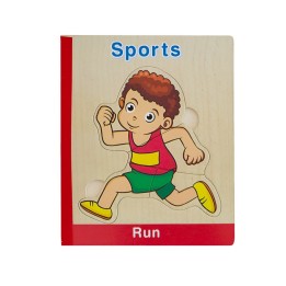 Libro Rompecabezas Tematico Madera Juguete Aprendizaje Niños