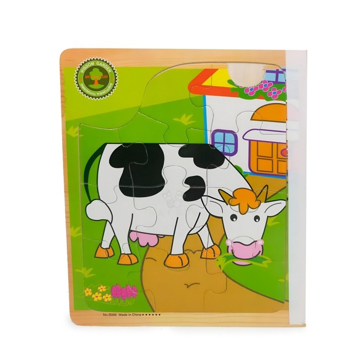 Libro Rompecabezas Tematico Madera Juguete Aprendizaje Niños