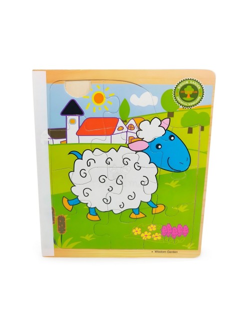 Libro Rompecabezas Tematico Madera Juguete Aprendizaje Niños