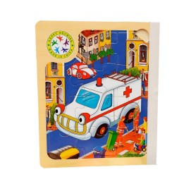 Libro Rompecabezas Tematico Madera Juguete Aprendizaje Niños