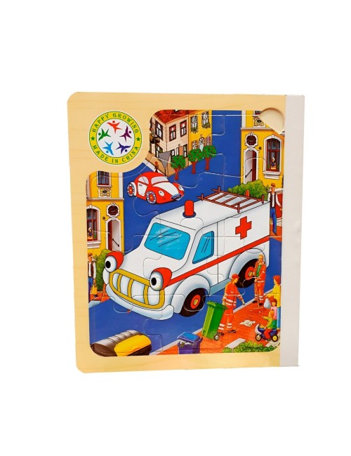 Libro Rompecabezas Tematico Madera Juguete Aprendizaje Niños