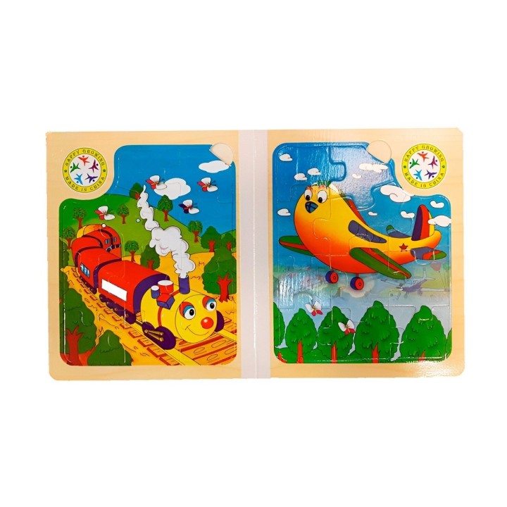 Libro Rompecabezas Tematico Madera Juguete Aprendizaje Niños