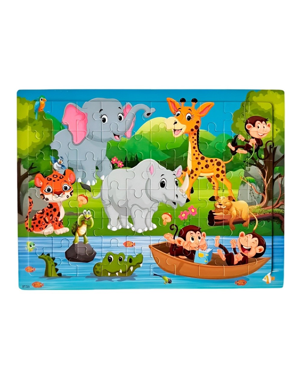 Rompecabezas Madera Interactivo Aprendizaje Personaje Figura