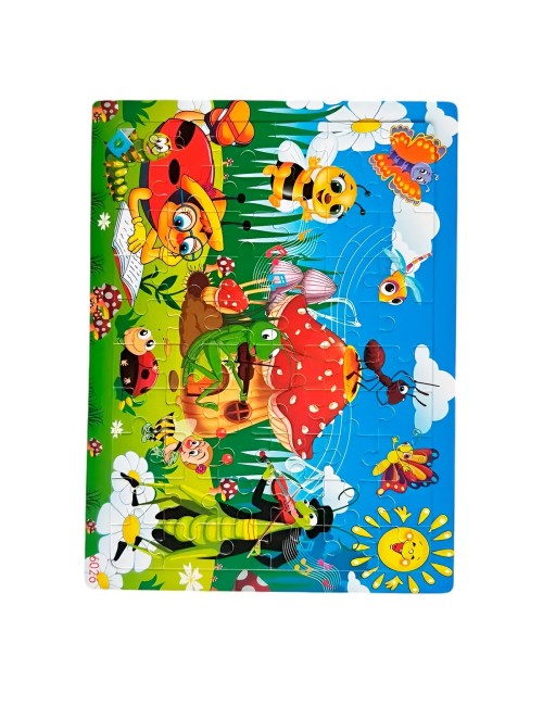 Rompecabezas Madera Interactivo Aprendizaje Personaje Figura