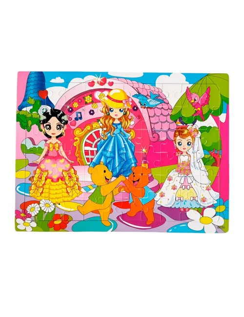 Rompecabezas Madera Interactivo Aprendizaje Personaje Figura